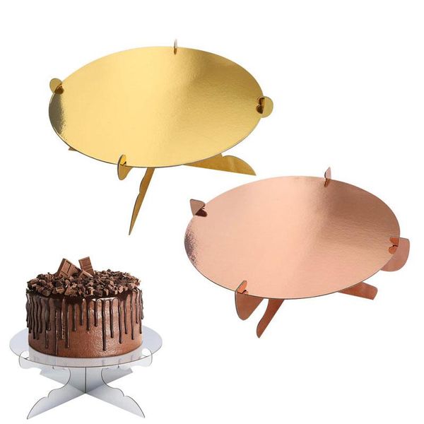

other festive & party supplies 1-layer round cardboard cupcake holder dessert reusable cake for birthday wedding and decoration