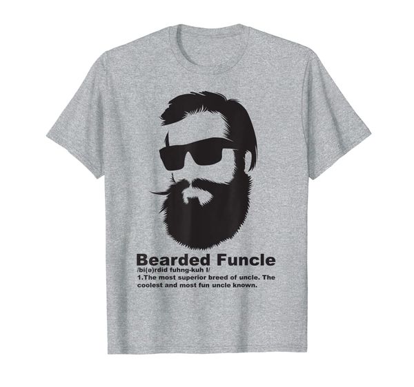 

cool bearded funcle - birthday gift my fun uncle t-shirt, White;black