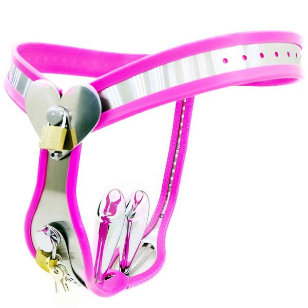 Nxy cockrings totalmente ajustável feminino cinto de castidade metálica underwear dispositivo de aço inoxidável bdsm bondage restite sexo brinquedos para mulher 1124