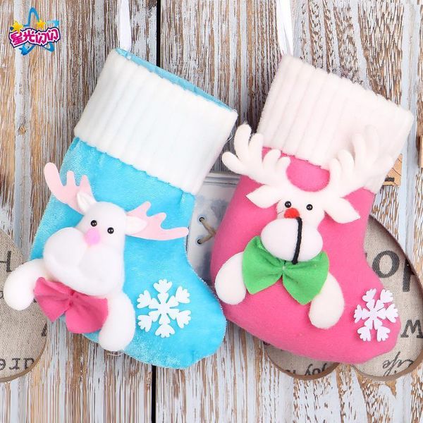 

christmas decorations sock gift bag old man snowman deer decoration candy