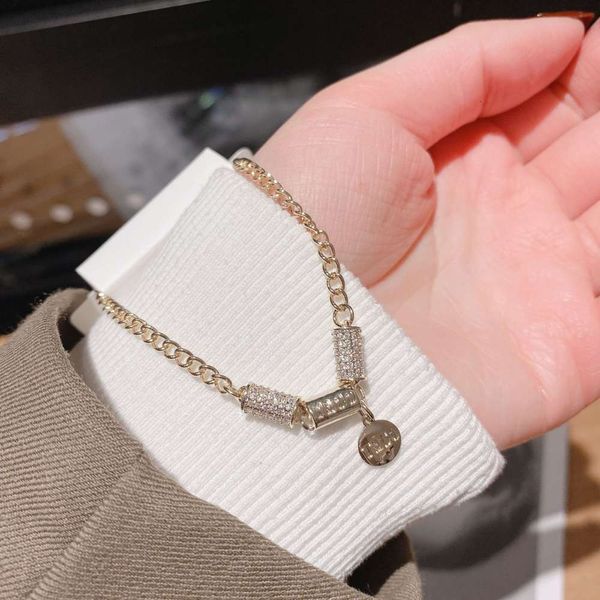 

style bracelet fashion design circle micro inlaid zircon bracelet adjustable, Black