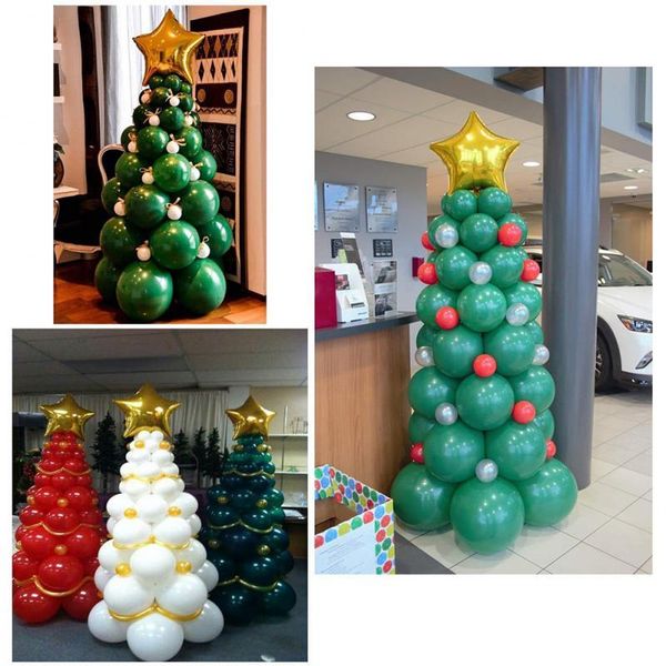 

party decoration 50pcs christmas balloon forest series tree set family atmosphere feeling