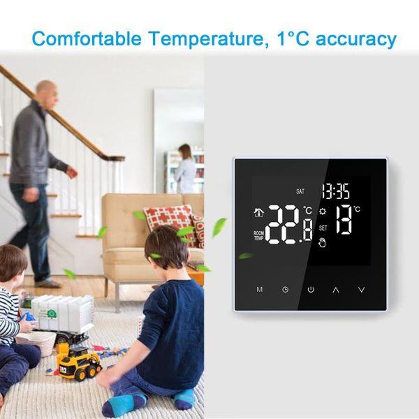 

smart home control wifi thermostat digital temperature controller weekly circulation programmable electric underfloor heating