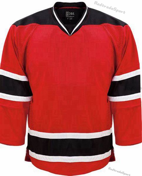 

mens blank hockey jerseys white black blue green customize name number womens kids youth stitched shirts s-xxxl a0020, Black;red