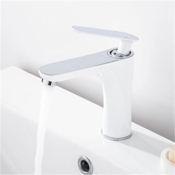 

brass basin faucet bathroom sink tap bath mixer electroplated and cold mixed water single handle hole faucets1