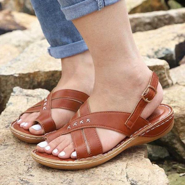 

sandals wedges women open toe cross strap casual shoes ladies flip flops platform for summer beach, Black