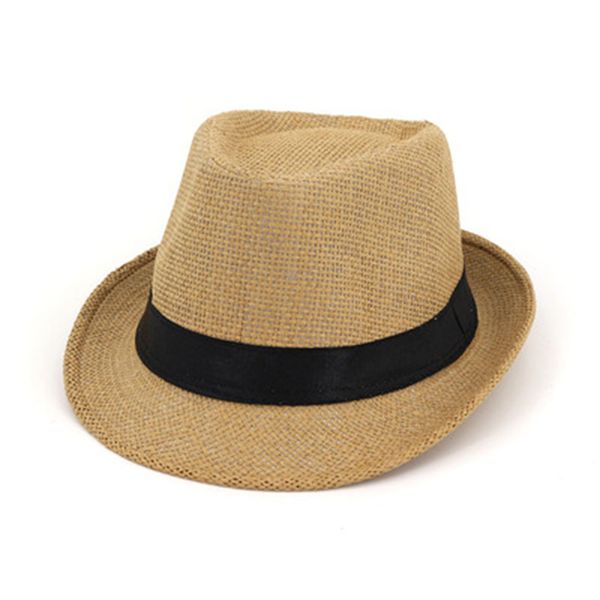 Panamas Homens Caps Sólido Chaki Banda Ocidental Cowboy Caps Casuais Senhoras Ao Ar Livre Elegante Vintage Fedoras Felted Paper Men Chapéu