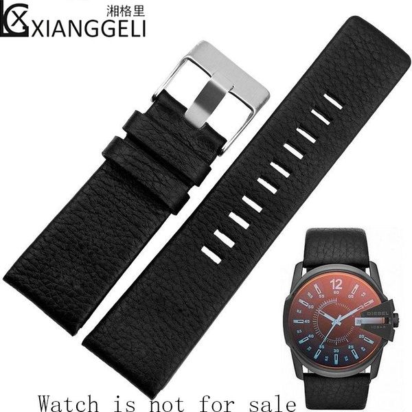 

watch bands / dee 22mm-30mm leather strap with men and women couple table dz4323dz1657dz1405 accessories, Black;brown