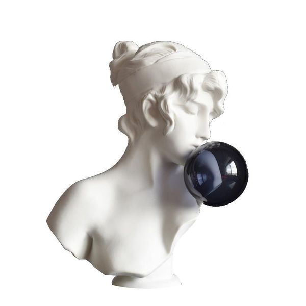 

decorative objects & figurines 40cm european style bubble blowing girl decoration nordic creative character sculpture modern living room win