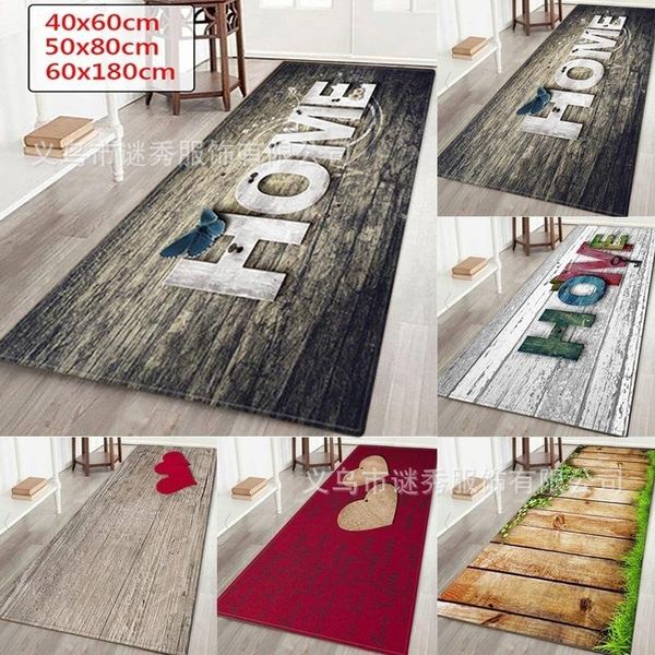 

carpets kitchen mat entrance doormat for living room non-slip bathroom bedside floor long print washable modern carpet home decor