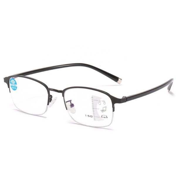 

sunglasses flexible tr90 progressive reading glasses anti blue light multifocus presbyopic eyewear near far clear reader +100 +150 +250+400, White;black