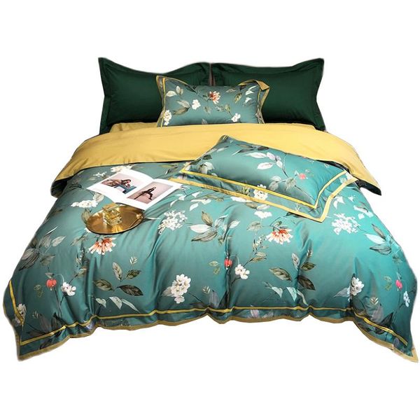 

bedding sets digital printing long-staple cotton satin 4pcs set m1