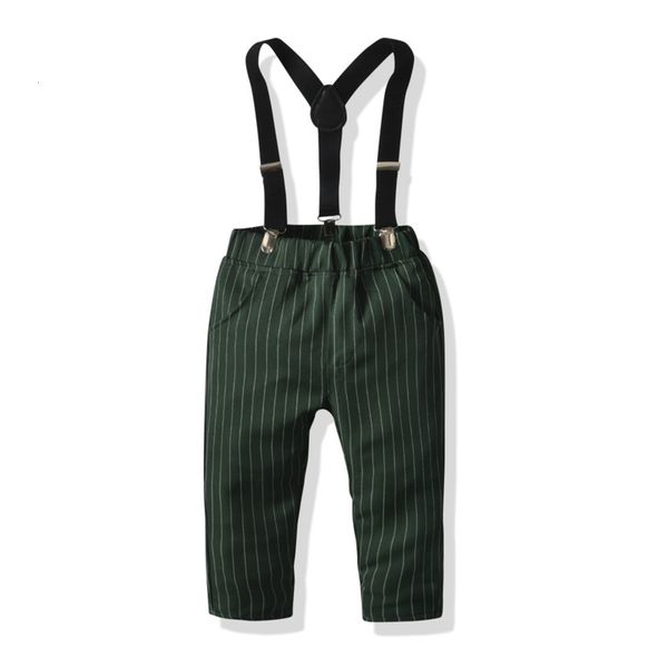 

2020 new autumn boys' suspenders, children's casual pants, leggings, striped dress pants, Blue