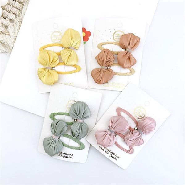 

hair accessories 5pair/lot net yarn korean style lovely children girls kids bow clips cute bb hairgrips headwear hairpins, Slivery;white