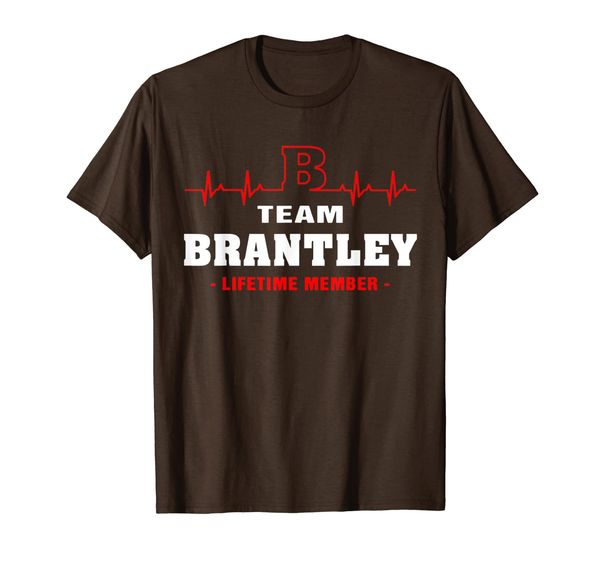 

team brantley lifetime member shirt surname, last name gift t-shirt, White;black