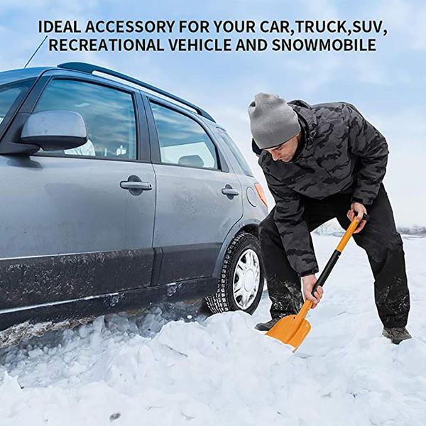 

tools & accessories portable aluminum snow shovel light adjustable extension version of