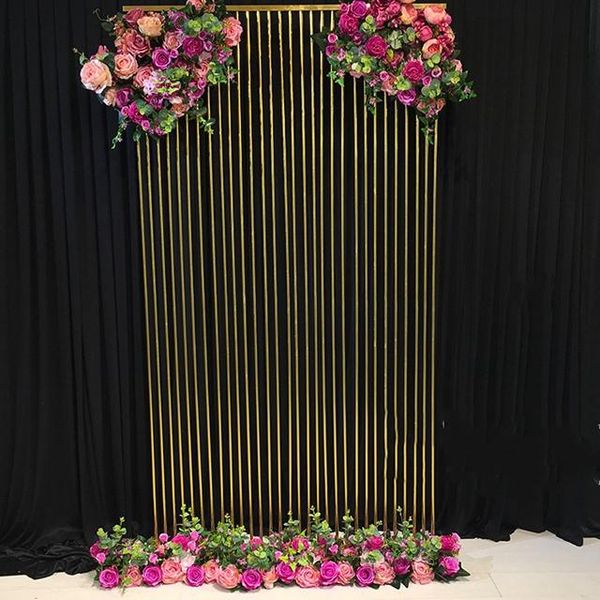 

party decoration 2pcs)stainless steel backdrop stand for wedding yudao1164