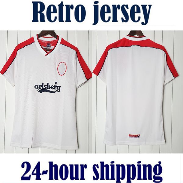 

1998 soccer jersey away white retro size s-2xl, Black;yellow