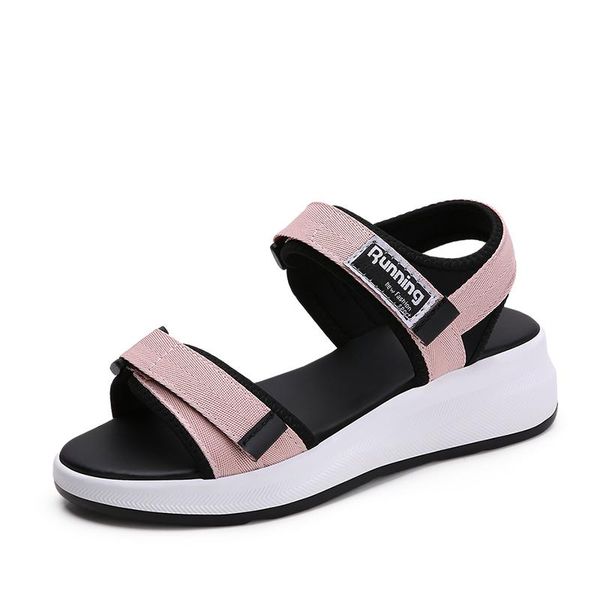 

women's sandals summer ladies girls sandals casual sewing women shoes solid female ladies platform shoes dropshipping, Black