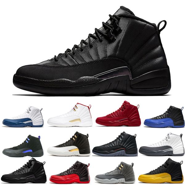 

2022 12s 12 basketball shoes jumpman men black purple dark grey fiba flu game french blue indigo michigan reverse taxi twist utility wings s