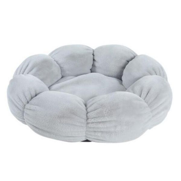 

kennels & pens cute flower shape cat bed short plush soft house winter pet dog cushion mats warm puppy kennel nest