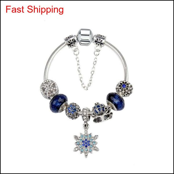 

charm beads fit for jewelry 925 silver bracelets snowflake pendant bangle blue sky pumpkin cart charms diy jew jllpmh bdegarden, Golden;silver