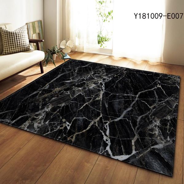

carpets anti-slip parlor area rugs bedroom bedside mat nordic 3d marble pattern soft flannel tea table living room big doormat