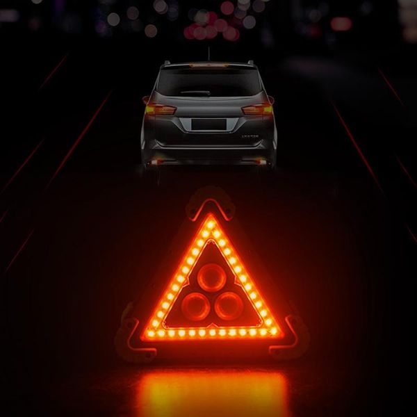 

emergency lights rechargeable lighting 50w portable triangle warning led floodlight hiking 4 modes cob car repairing work lamp