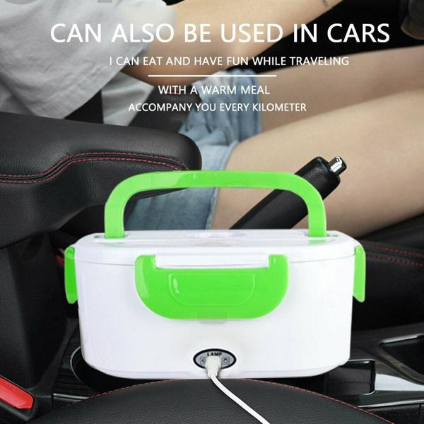 

dinnerware sets portable car truck electric heating lunch box travel warm heater storage container stainless steel rice cookers warmer