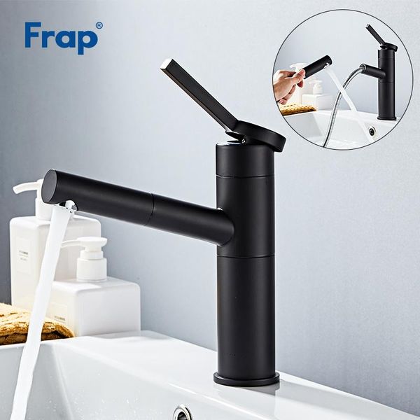 

bathroom sink faucets frap basin faucet black pull out tap single handle waterfall cold and water tapware