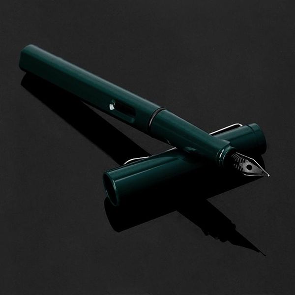 

palladium trim green fountain pen fine nib smooth writing ink present k9fc pens