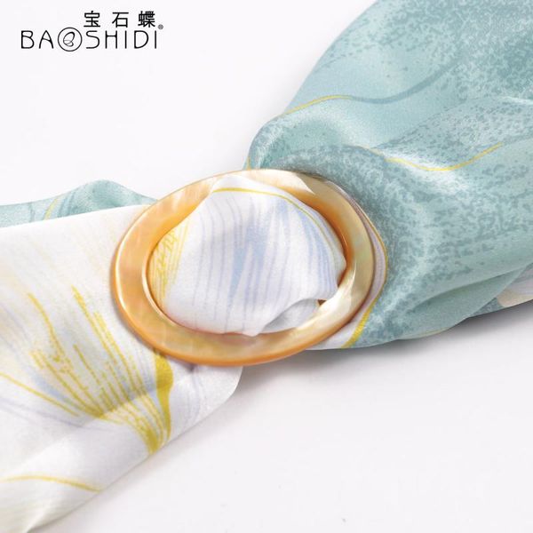 

scarves ruby butterfly shell of fund 2021 autumn winters chain.scarves buckle black scarf bei djembe shawls joker, Blue;gray