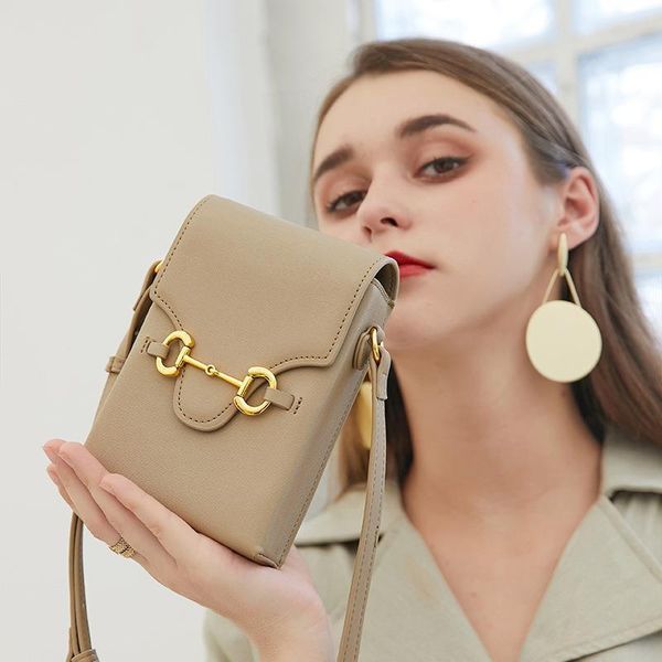 

bag leather bag oblique foreign style summer mobile phone cowhide new women's small square purse outlet