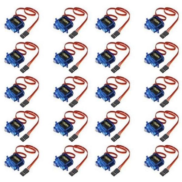 

sg90 mini gear mini servo 9g 1.6kg for rc 250 450 airplane helicopter car vehicle boat models spare parts 20pcs