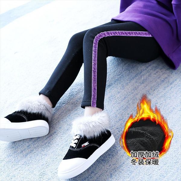 

leggings for girls autumn winter toddler kids elastic waist warm trousers childrens black basic 3 4 6 8 10 12, Blue