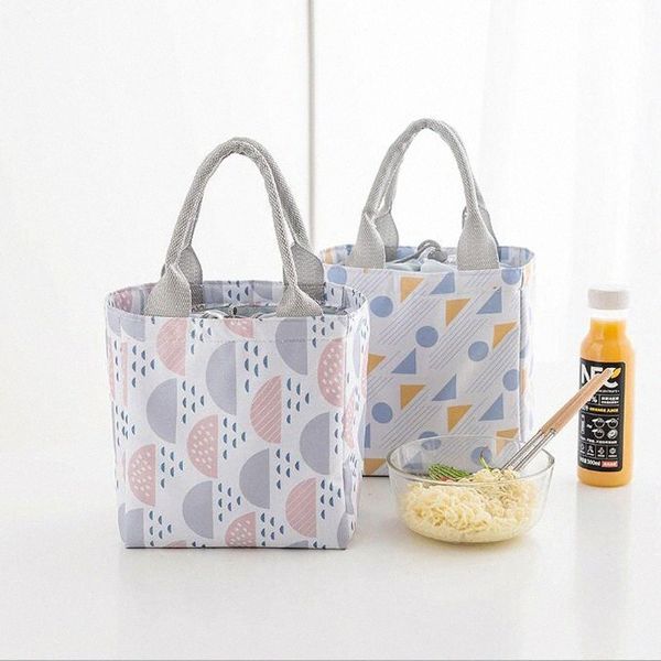 

sentcharm 2018 fashion leisure lunch bag for women ladies thermal insulated lunch box tote cooler bag bento pouch lt211 9mpw#, Blue;pink