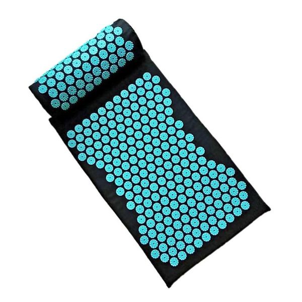

acupuncture massage cushion pillow relieve back body pain spike mat acupuncture massage yoga mat body muscle relax spike pad