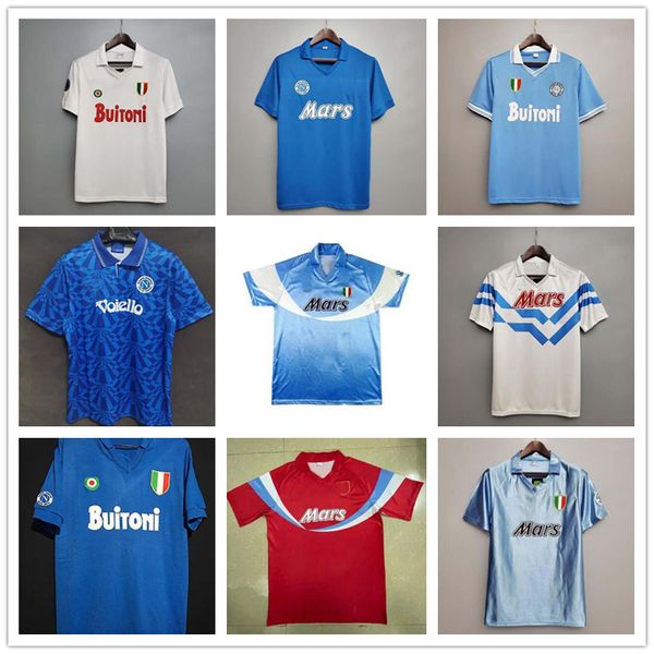 

Vintage 1986 1987 1988 1989 1990 1991 1993 Napoli Retro Soccer Jerseys 87 88 Coppa Italia SSC Napoli Maradona 10 ZOLA Classic Neapolitan kit, Ivory