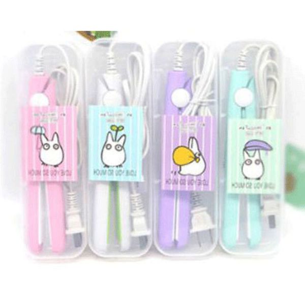 

mini hair straightener portable hair styling straighteners 2 in 1 flat corrugation hair soldering iron 110-220v wholesale, Black