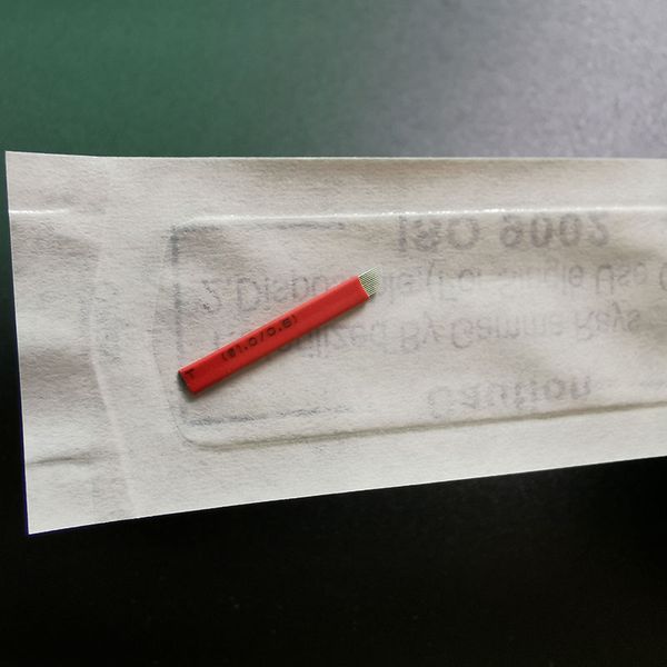

100pcs 0.18mm 12 flex nano blades microblading needles permanent makeup eyebrow tattoo needle blade microblade 3d embroidery