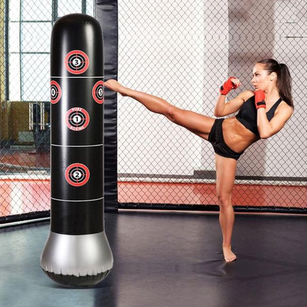 

inflatable boxing tower for children sandbags pvc fitness training 160cm