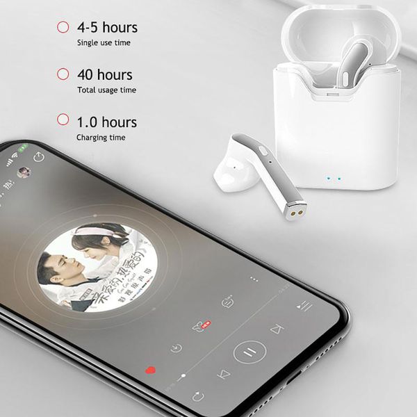 

h17t tws wireless earbuds portable bluetooth earphone 5.0 hi-fi sound true wireless stereo earphone with charging case