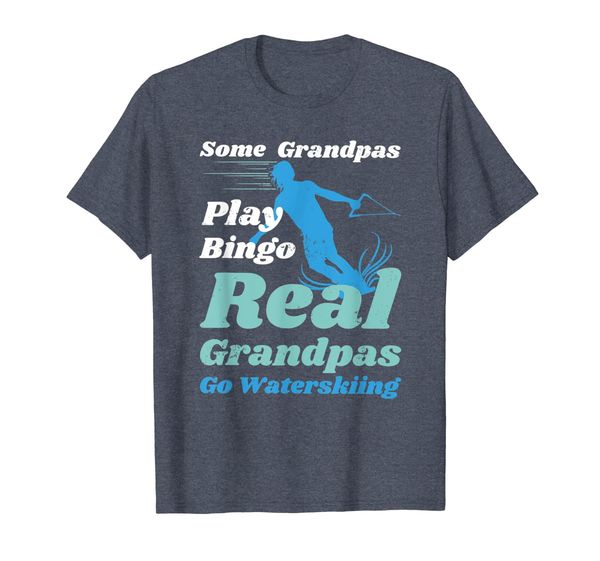 

funny waterski t shirt - some grandpas play bingo, White;black