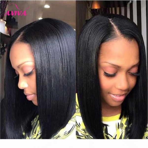 

brazilian straight virgin human hair weaves 100% unprocessed human hair extensions brazilian straight hair weave 4 bundles natural color 1b, Black