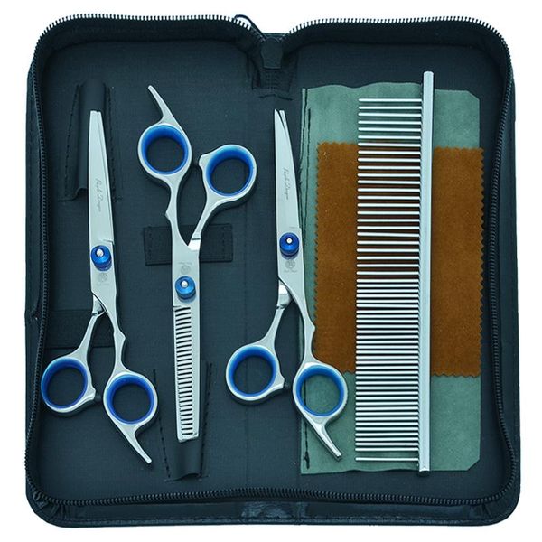 

hair scissors purple dragon 6.0" professional pets trimming stainless steel dogs cutting thinning shears curved clippers b0002b