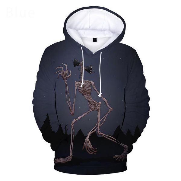 

men's hoodies & sweatshirts siren head 3d print hoodie men women harajuku streetwear horror game kids fashion casual cool pullover, Black