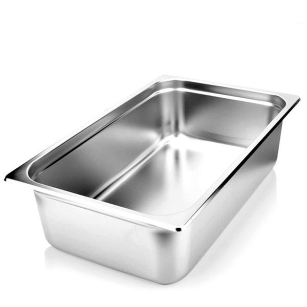 

1/1" stainless steel steam table pan commercial big 53*32.5cm buffet restaurant pan with lid kitchen tools