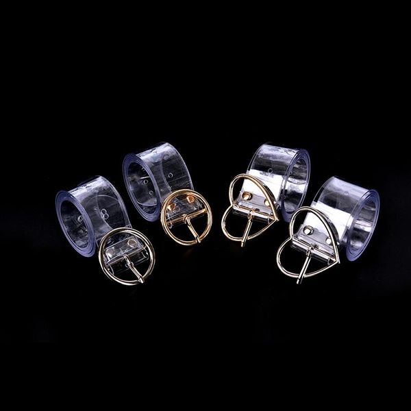 

belts women waist belt resin transparent long dress band heart pin buckle strap, Black;brown