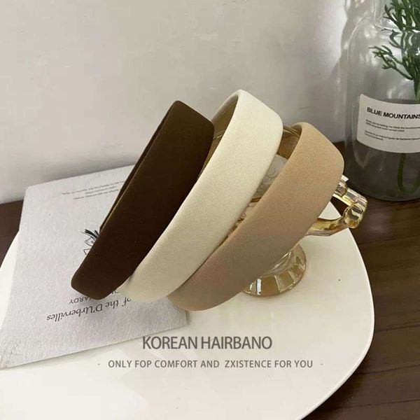

color basic breathable cotton wide edge hoop femininity elegant, Black;brown