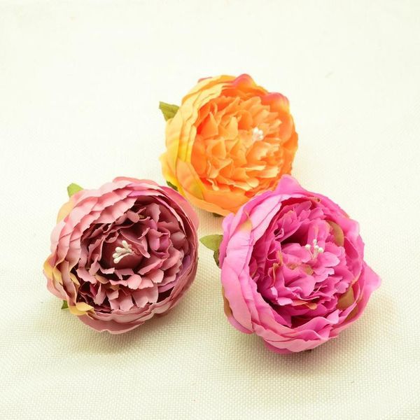 

5pcs silk peonies christmas decor for home wedding accessories fake stamen plastic flowers diy wreath gifts artificial jlldwd